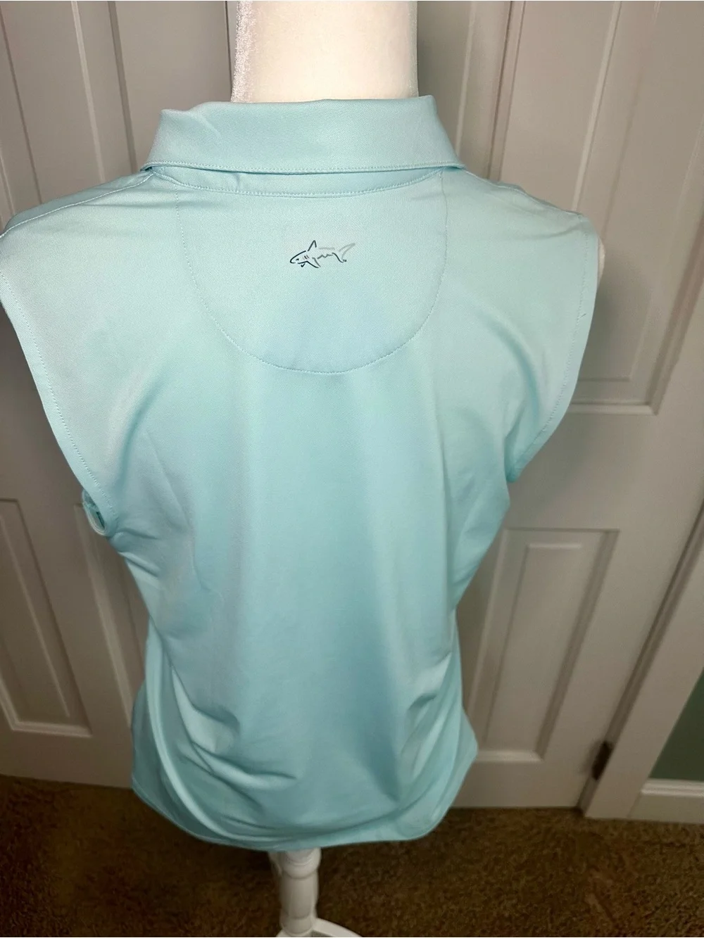 Greg Norman Collection Sleeveless Polo Tank in Light Aqua -NWT